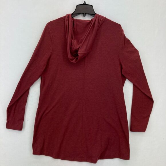 Duluth NoGa Hoodie Sweatshirt Women's Large‎ Red Wool Blend Lightweight Stretch - Picture 9 of 11